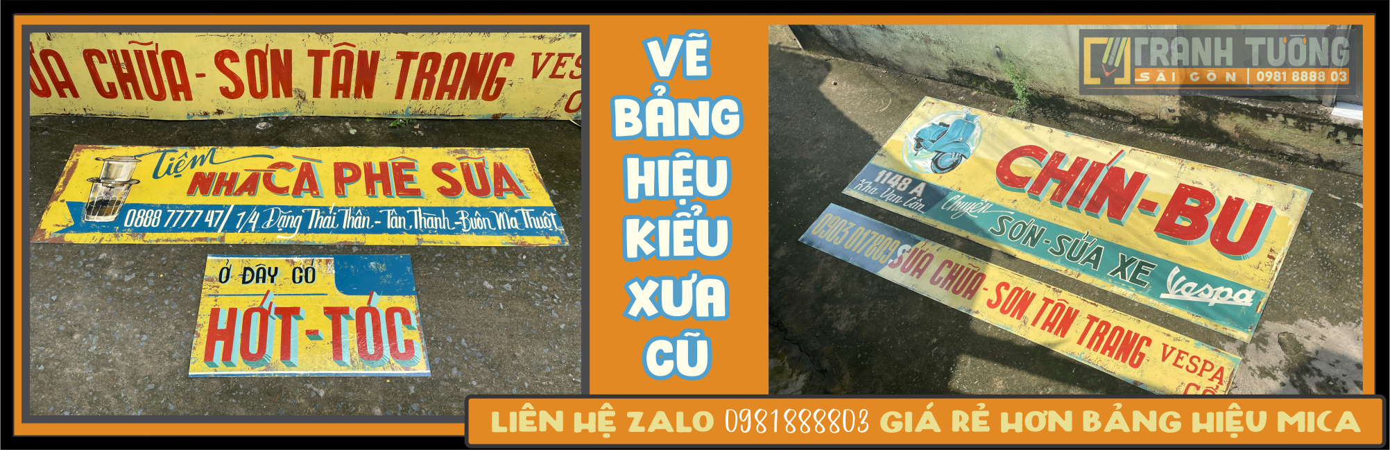 mẫu bảng hiệu xưa 01